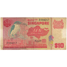 Billet, Singapour, 10 Dollars, Undated (1976), KM:11b, TB+
