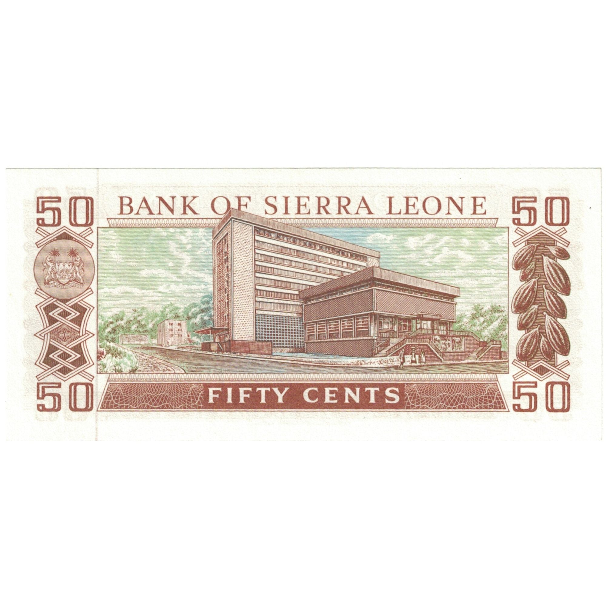 Biljet, Sierra Leone, 50 Cents, UNDATED (1984), KM:4e, NIEUW