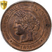 Frankreich, 10 Centimes, Cérès, 1871, Paris, Bronze, PCGS, MS63RB