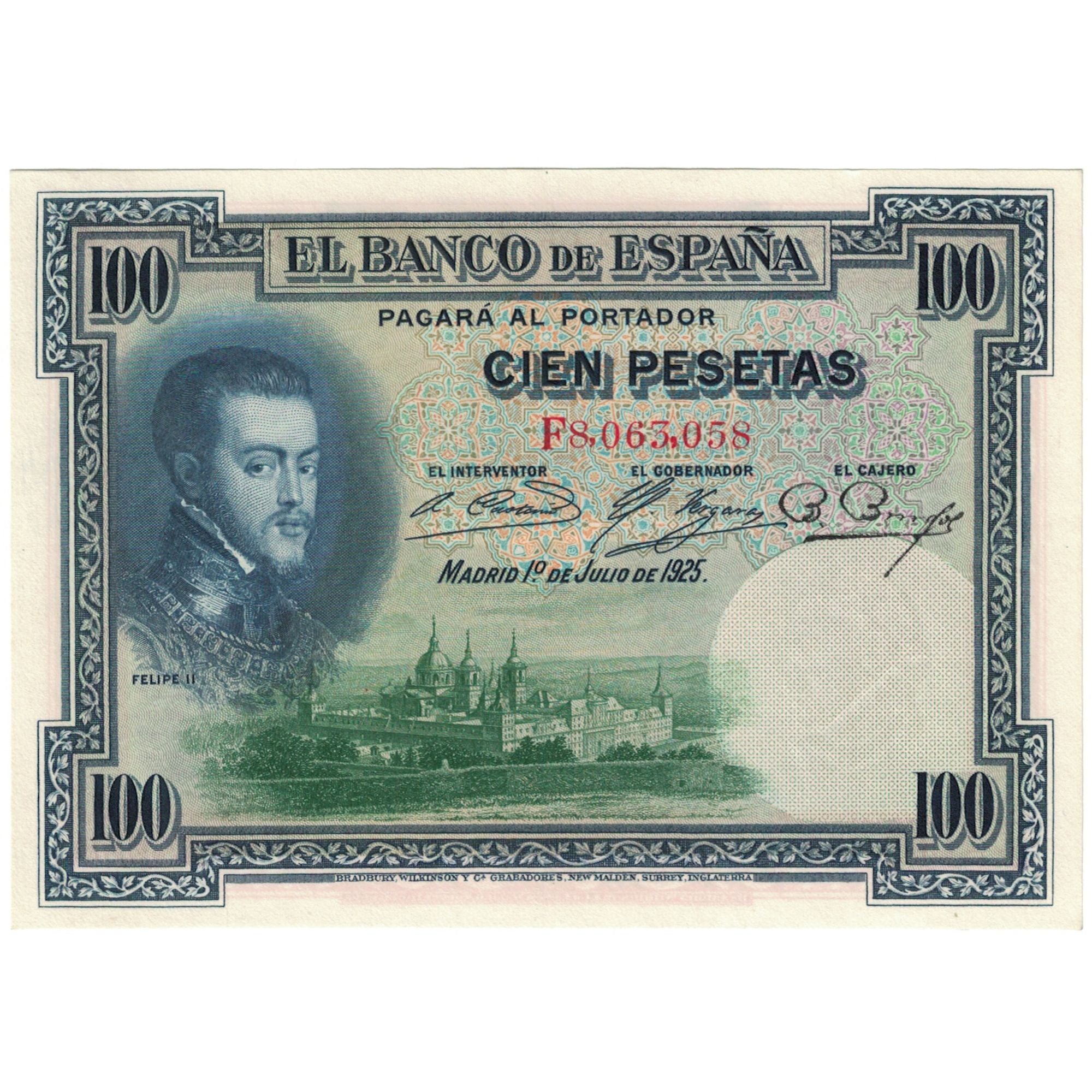 Biljet, Spanje, 100 Pesetas, 1925, 1925-07-01, KM:69c, SUP+