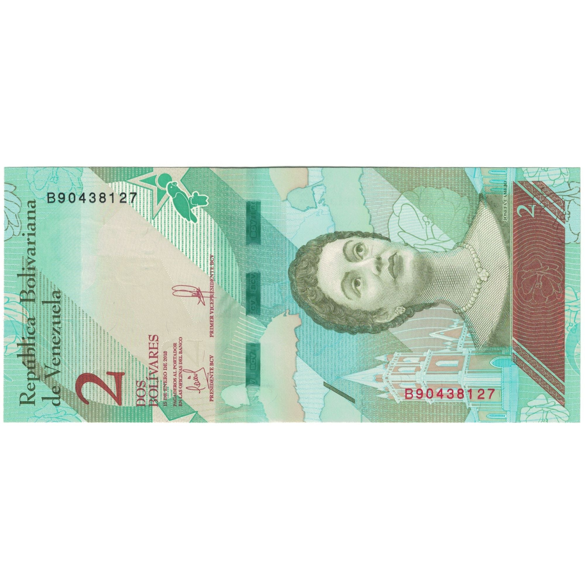 Billet, Venezuela, 2 Bolivares, 2018, 2018-01-15, NEUF