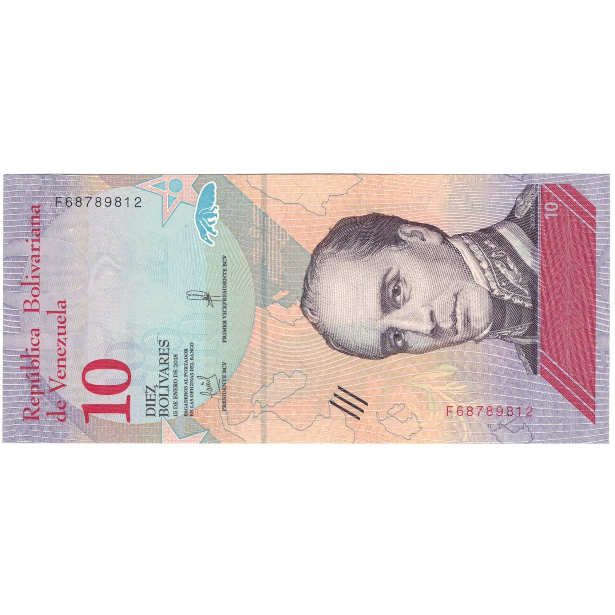 Banknote, Venezuela, 10 Bolívares, 2018, 2018-01-15, UNC(65-70)