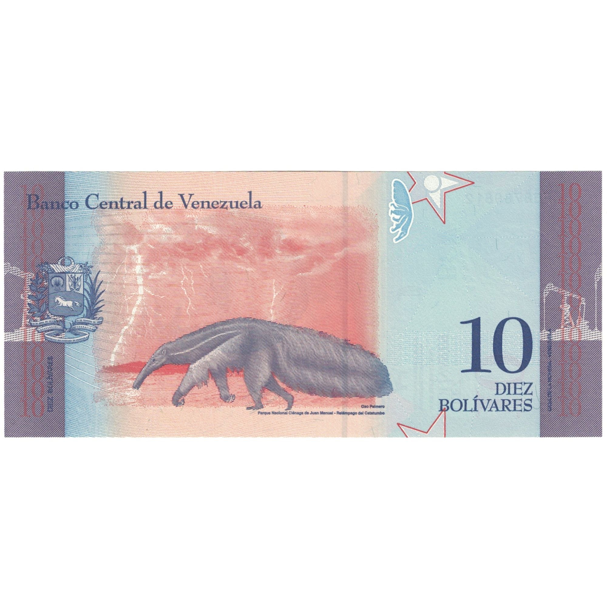 Banknote, Venezuela, 10 Bolívares, 2018, 2018-01-15, UNC(65-70)
