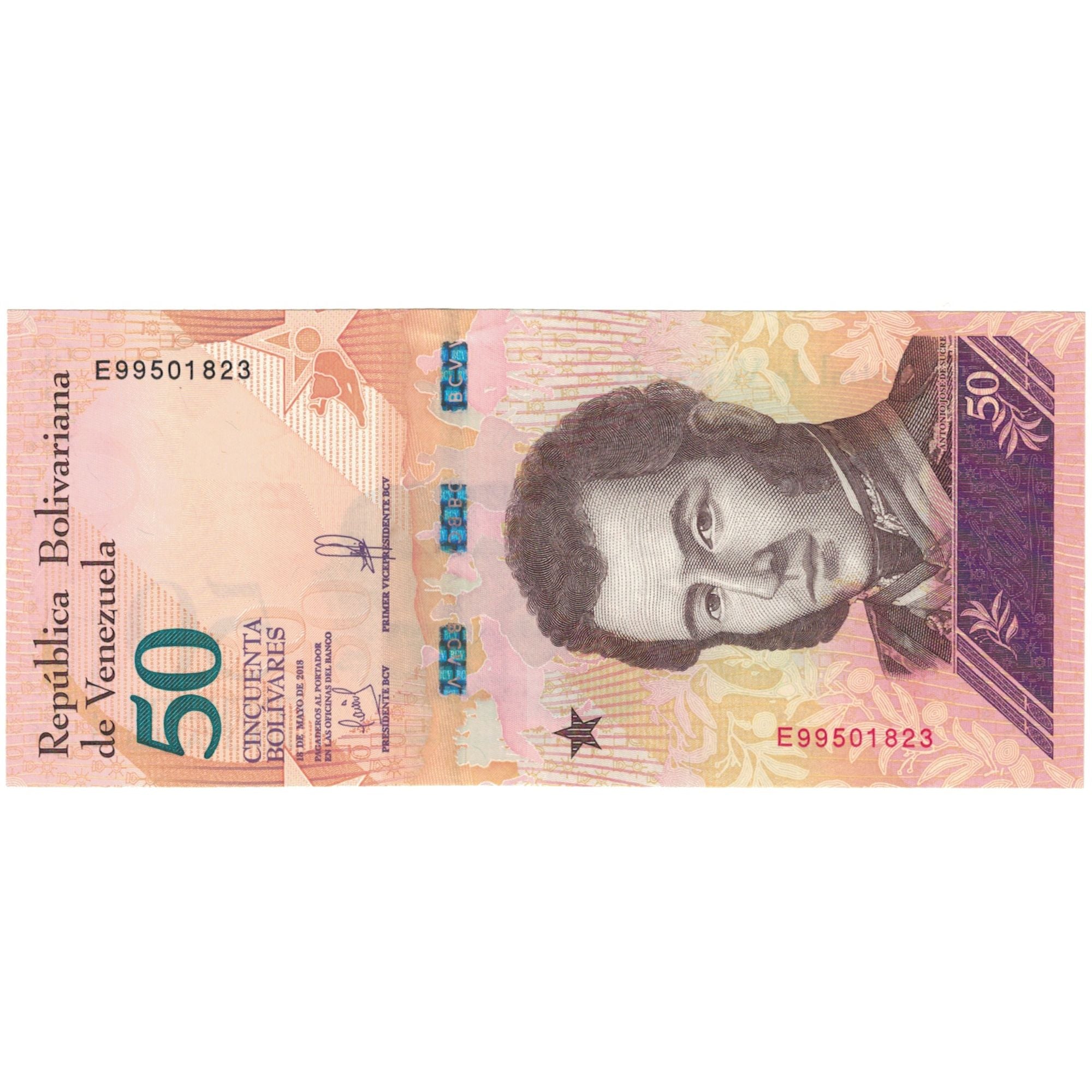 Banknote, Venezuela, 50 Bolivares, 2018, 2018-06-18, UNC(65-70)