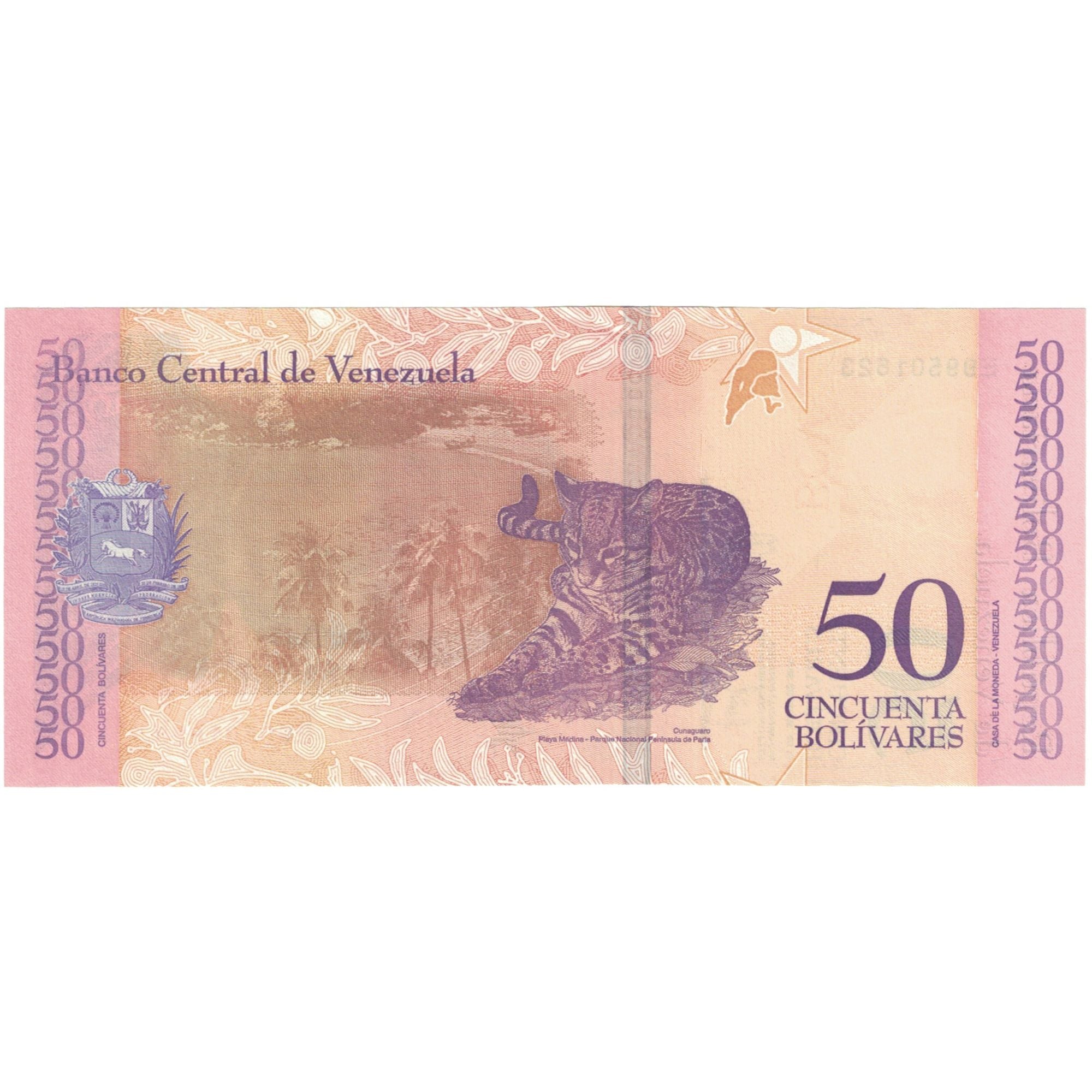 Banknote, Venezuela, 50 Bolivares, 2018, 2018-06-18, UNC(65-70)