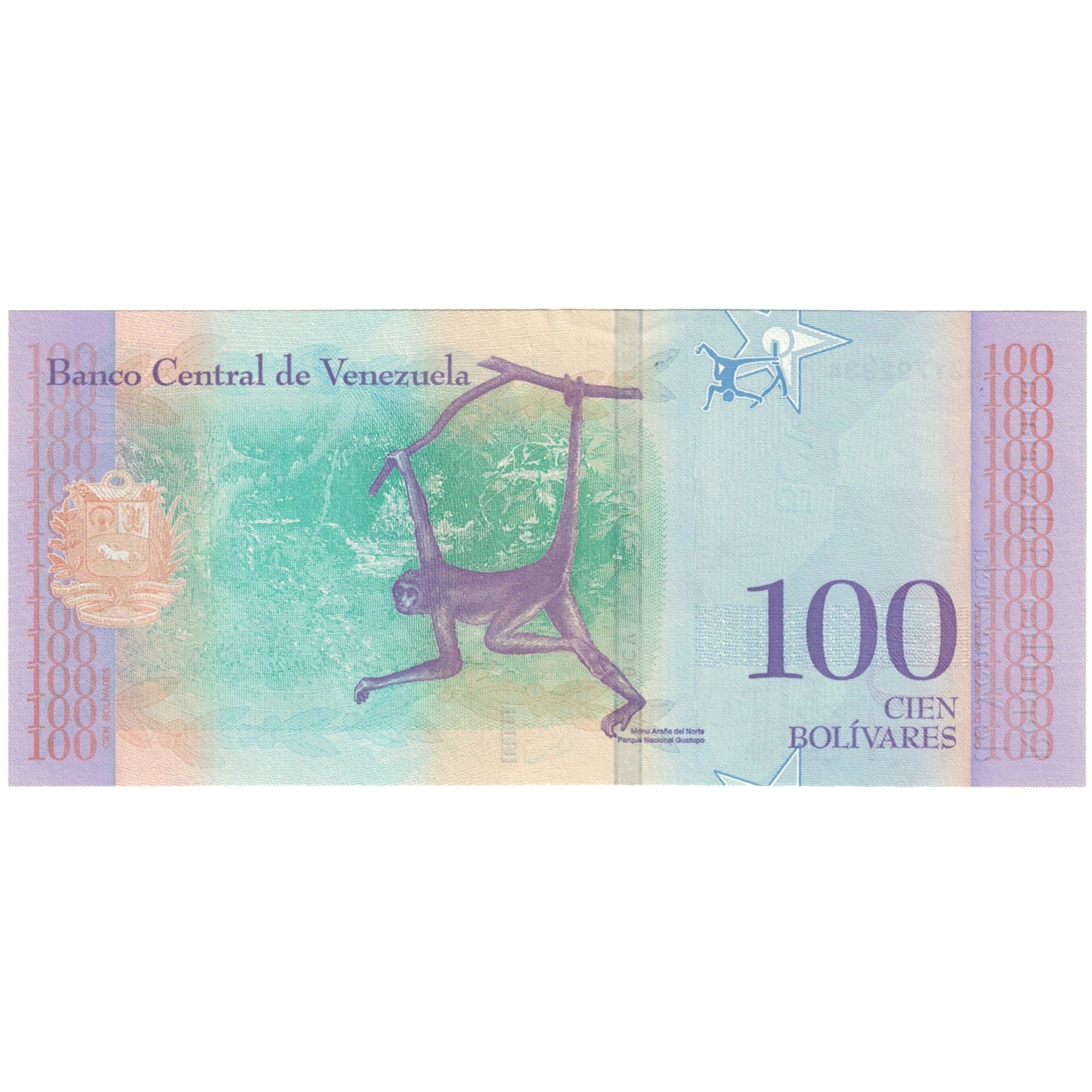Billete, 100 Bolivares, 2018, Venezuela, 2018-03, UNC