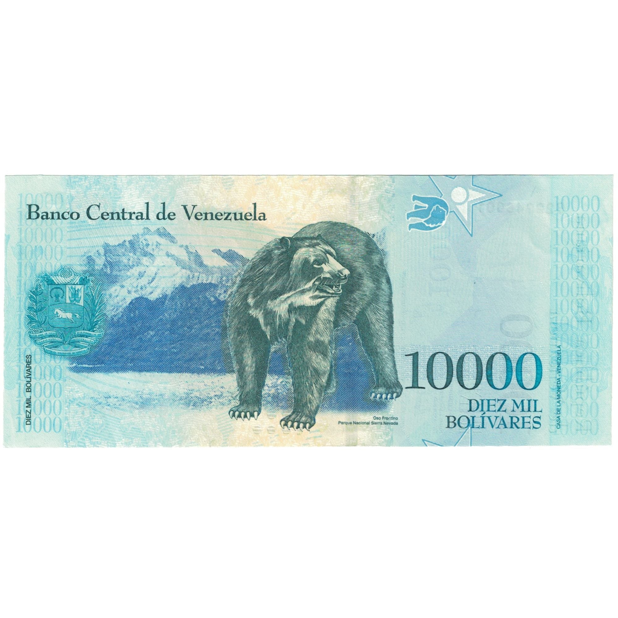 Billete, 10000 Bolivares, 2018, Venezuela, 2017-12, UNC