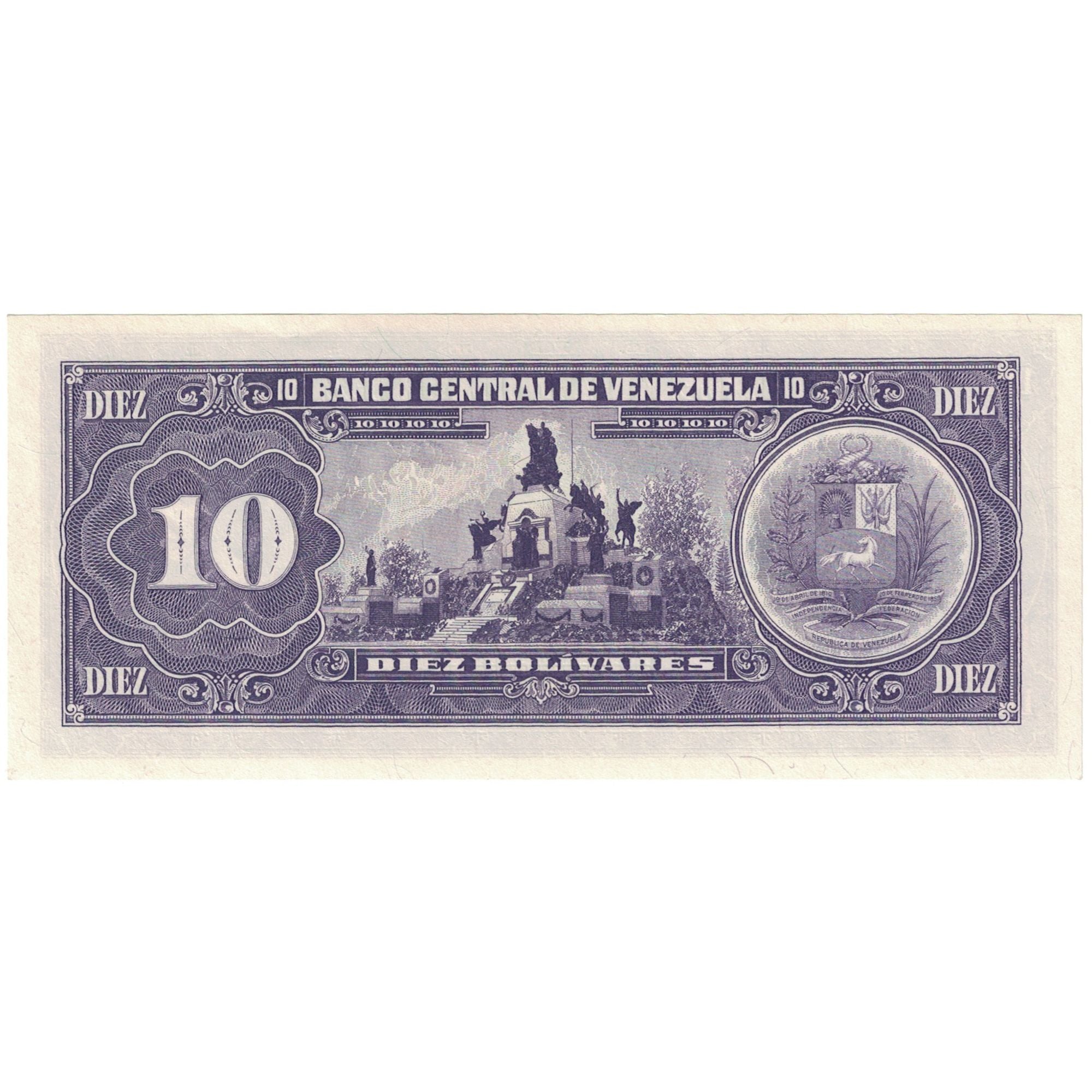 Banknote, Venezuela, 10 Bolívares, 1990, 1990-05-31, KM:61c, UNC(65-70)