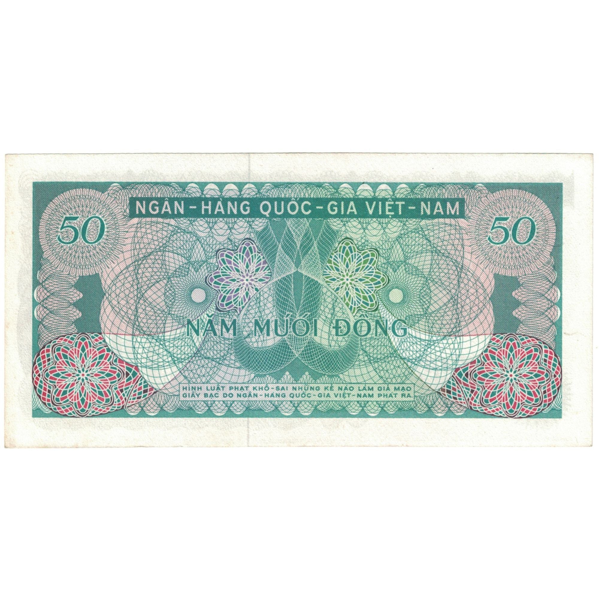 Billet, Viet Nam du Sud , 50 D<ox>ng, KM:25a, NEUF