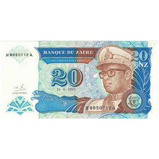 Banconote, Zaire, 20 Nouveaux Zaïres, 1993, 1993-06-24, KM:56, FDS