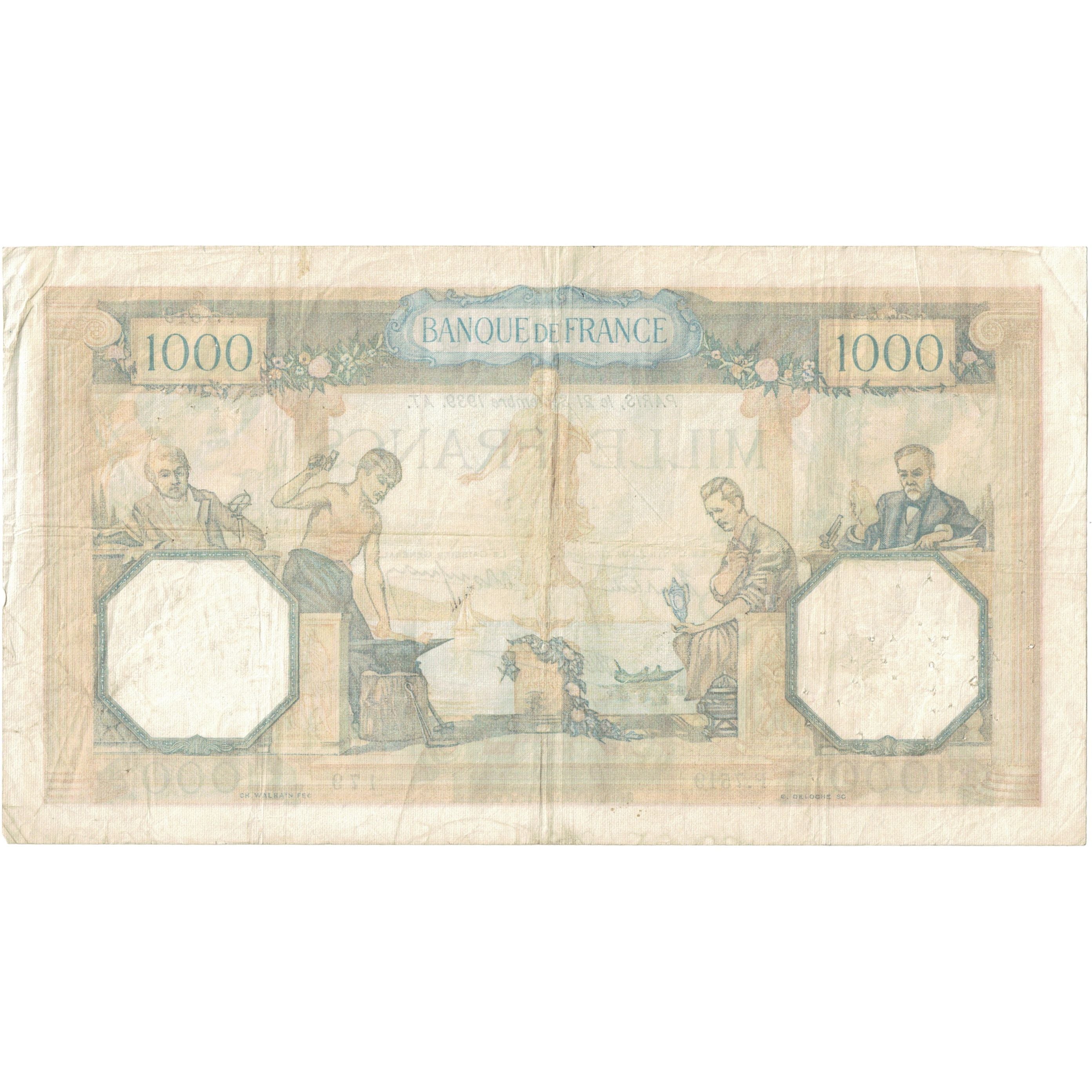 Frankrijk, 1000 Francs, Cérès et Mercure, 1939, F.7519 179, TTB