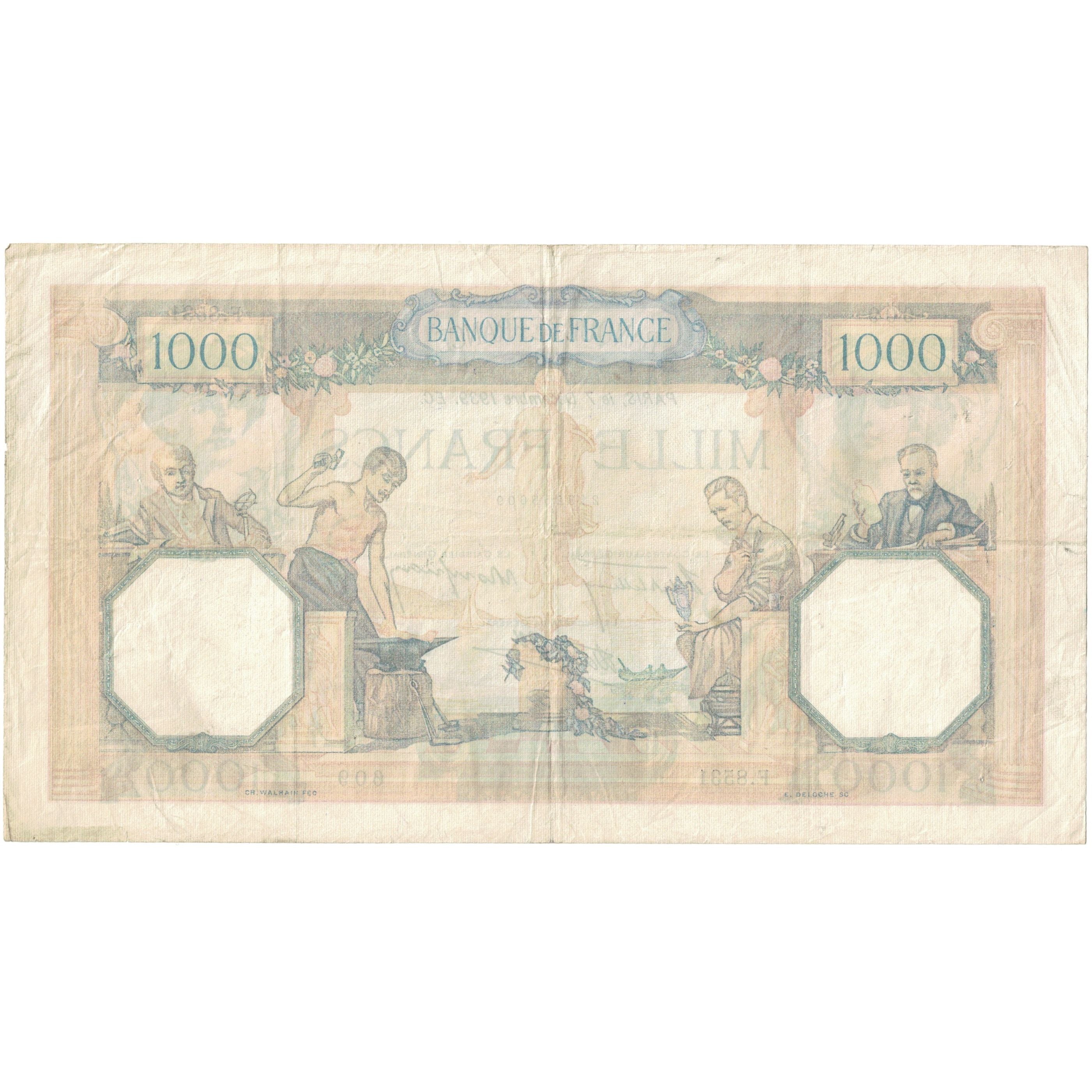 Francja, 500 Francs, Cérès et Mercure, 1939, F.8531 609, AU(50-53)
