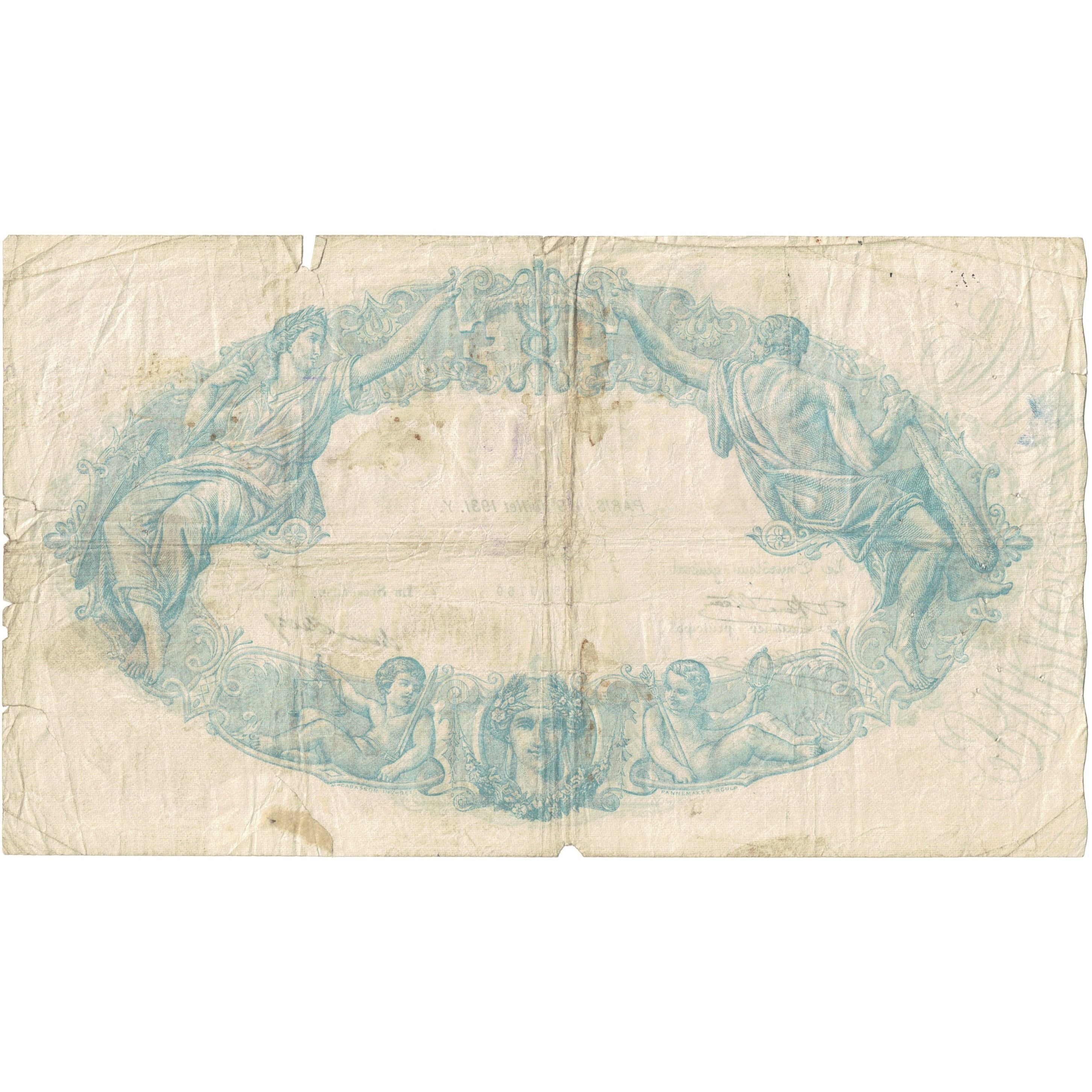 Frankrijk, 500 Francs, Bleu et Rose, 1931, Q.1742 759, TB, Fayette:30.34, KM:66g