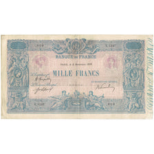 Francia, 1000 Francs, 1919, V.1347 608, MB, Fayette:36.34, KM:67h
