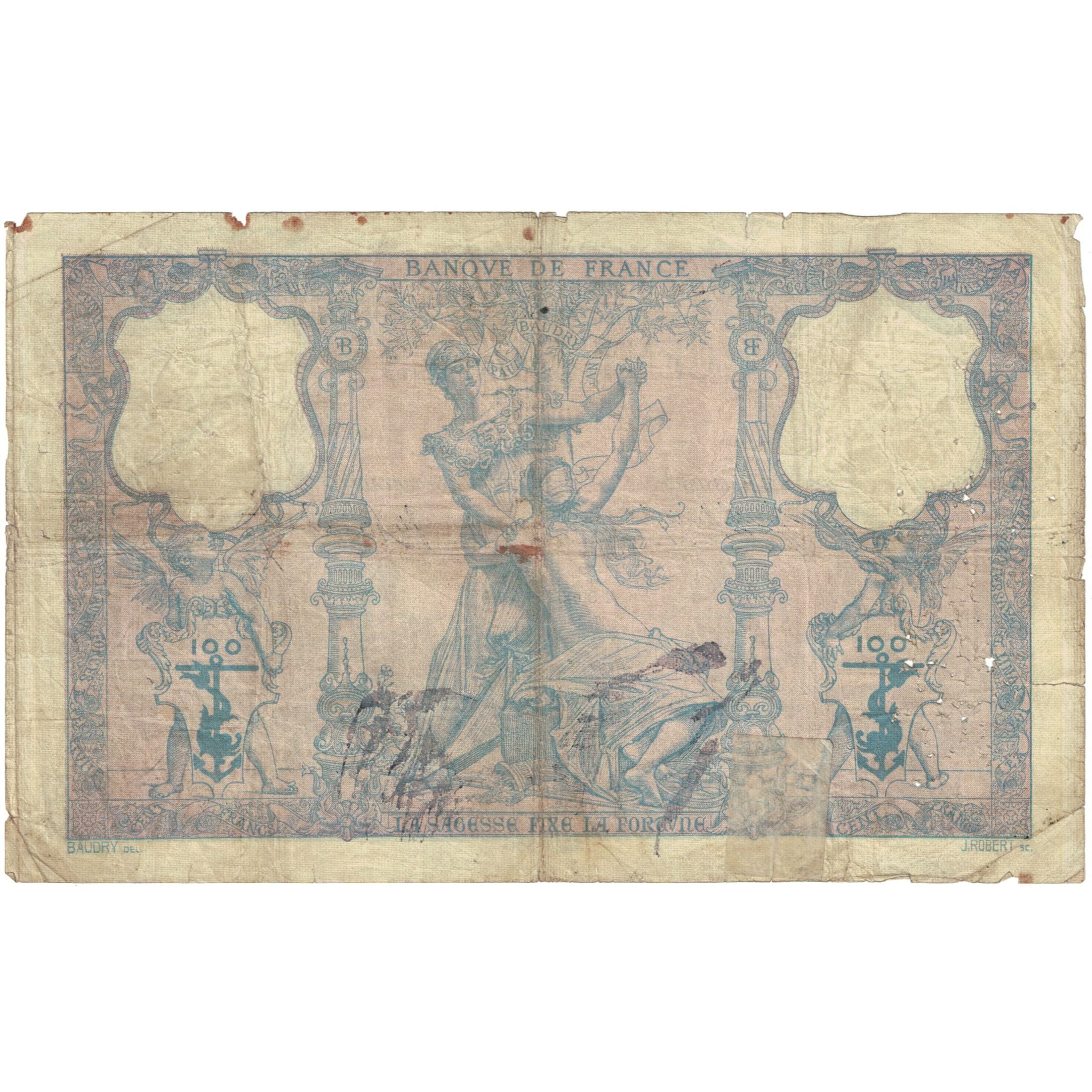 Francia, 100 Francs, 1908, O.5214 479, RC, Fayette:21.23, KM:65e