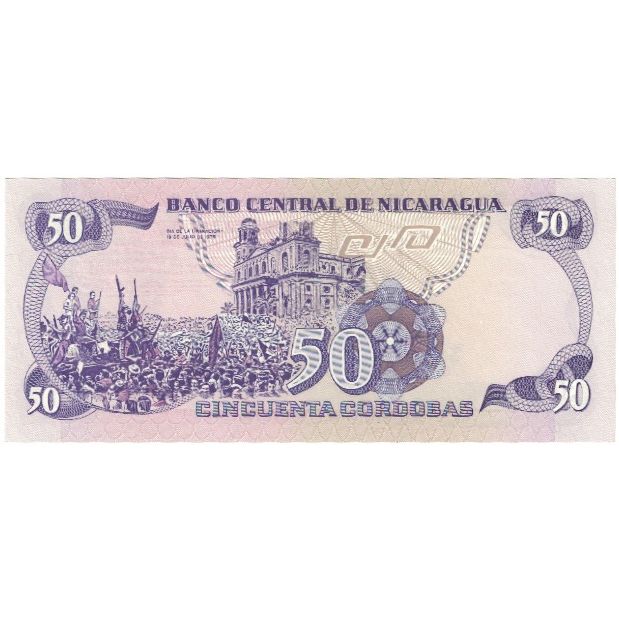 Billete, 50 Cordobas, 1984, Nicaragua, KM:140, UNC