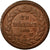 Coin, Monaco, Honore V, Decime, 1838, Monaco, EF(40-45), Copper, KM:97.1