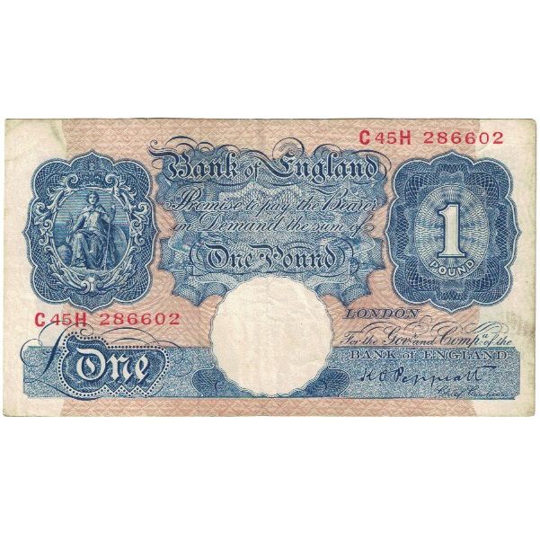 Banknote, Great Britain, 1 Pound, KM:367a, VF(30-35)