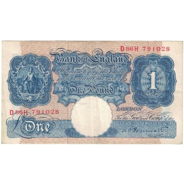 Banknote, Great Britain, 1 Pound, KM:367a, VF(30-35)