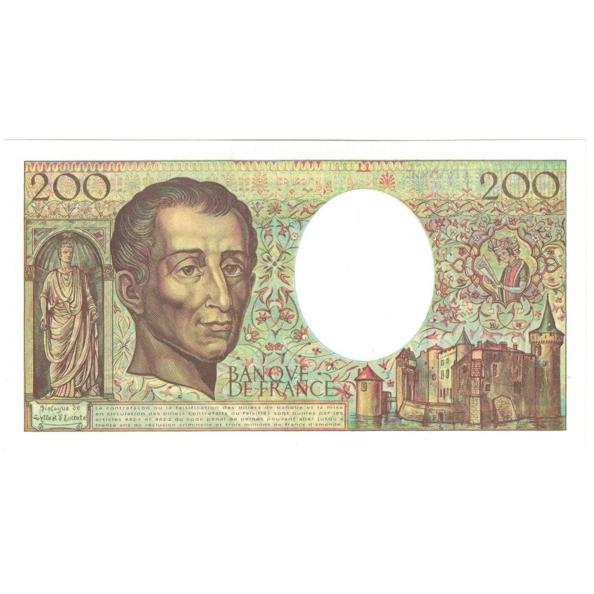Francia, 200 Francs, Montesquieu, 1994, R.167 346056, SPL-, Fayette:70/02.01