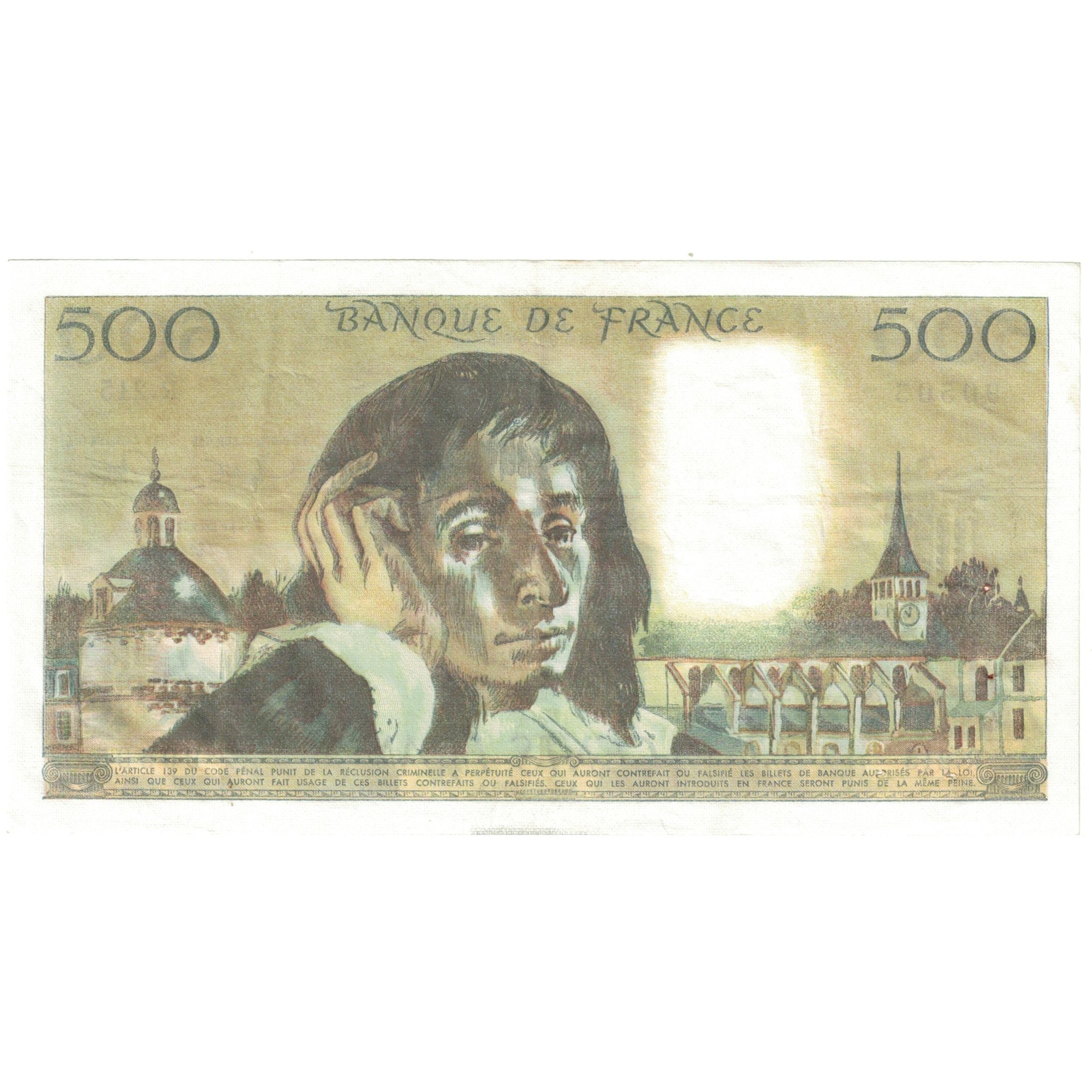 France, 500 Francs, 1985, R.215, EF(40-45), Pascal, Fayette:71.32, KM:156e