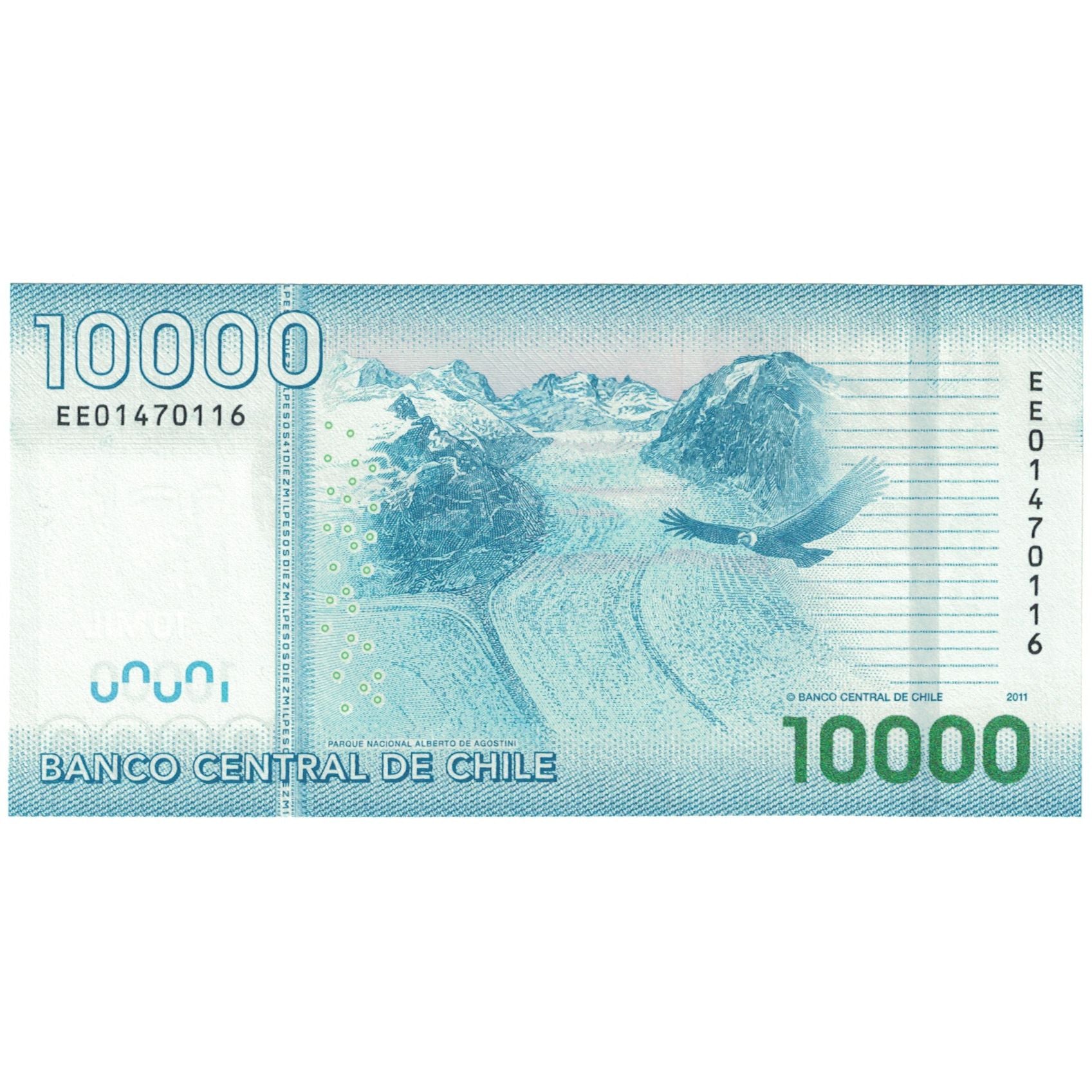 Billete, 10,000 Pesos, 2011, Chile, KM:164, UNC