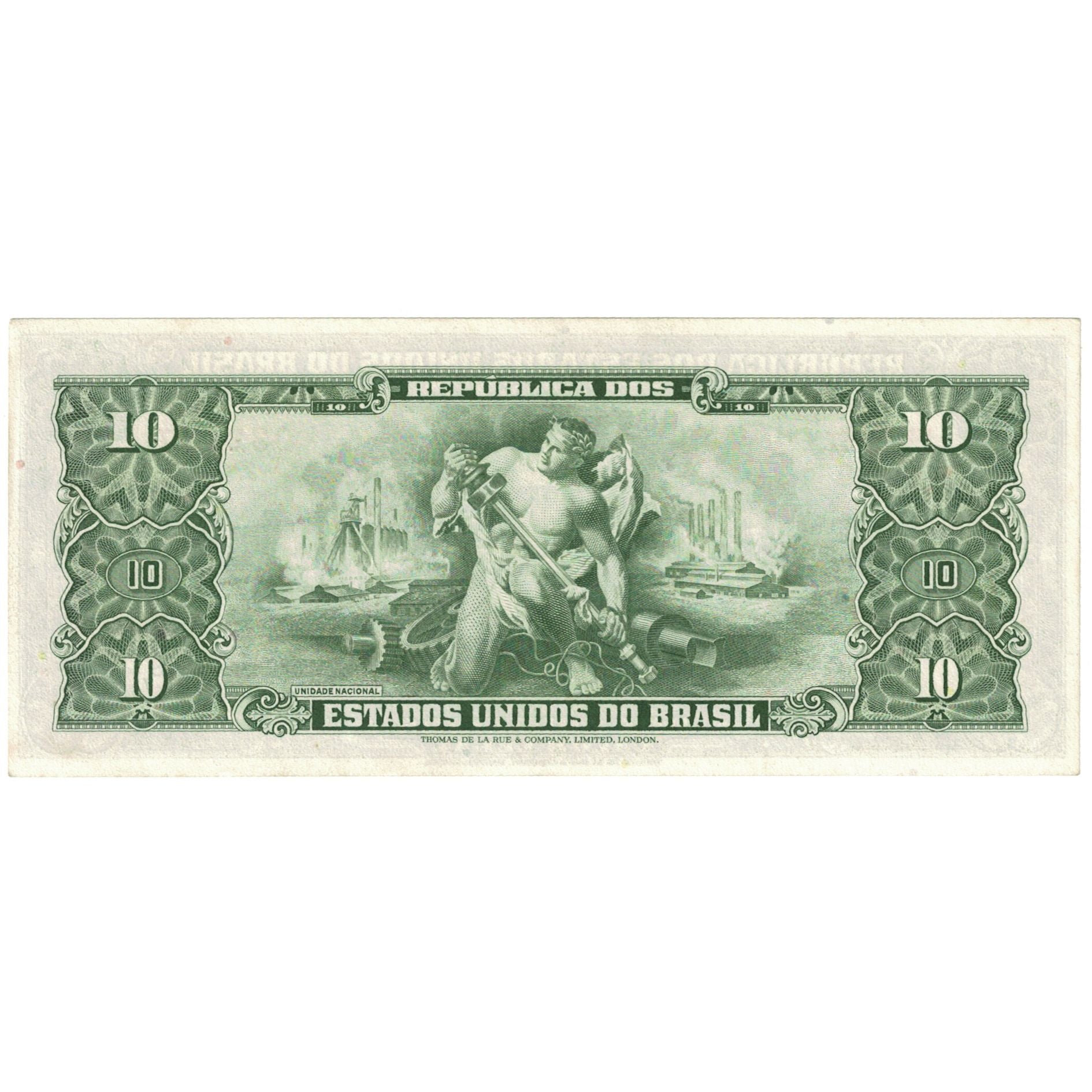 Nota, Brasil, 1 Centavo on 10 Cruzeiros, 1967, Undated (1967), KM:183b