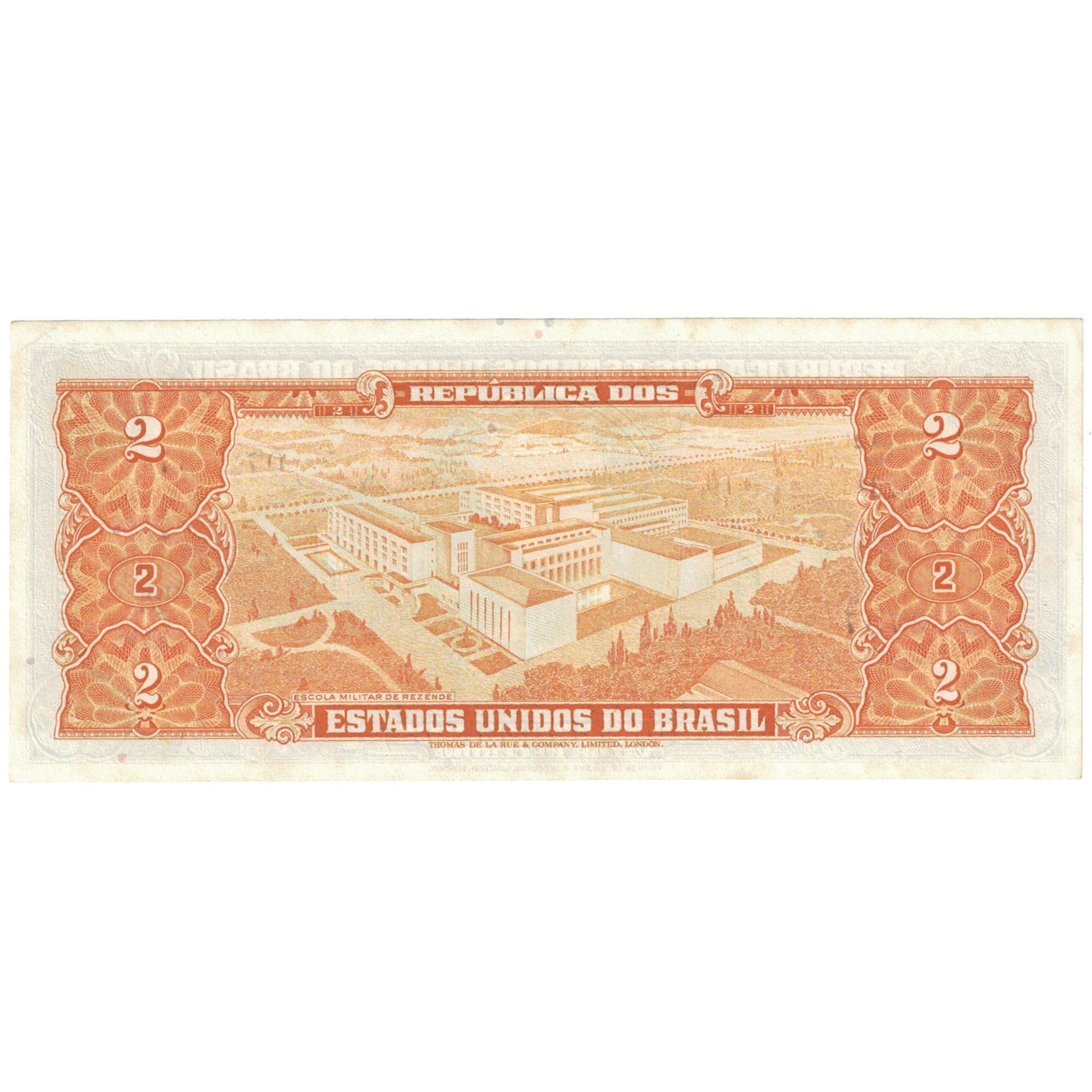 Banknote, Brazil, 2 Cruzeiros, Undated (1956-58), KM:157Ac, EF(40-45)