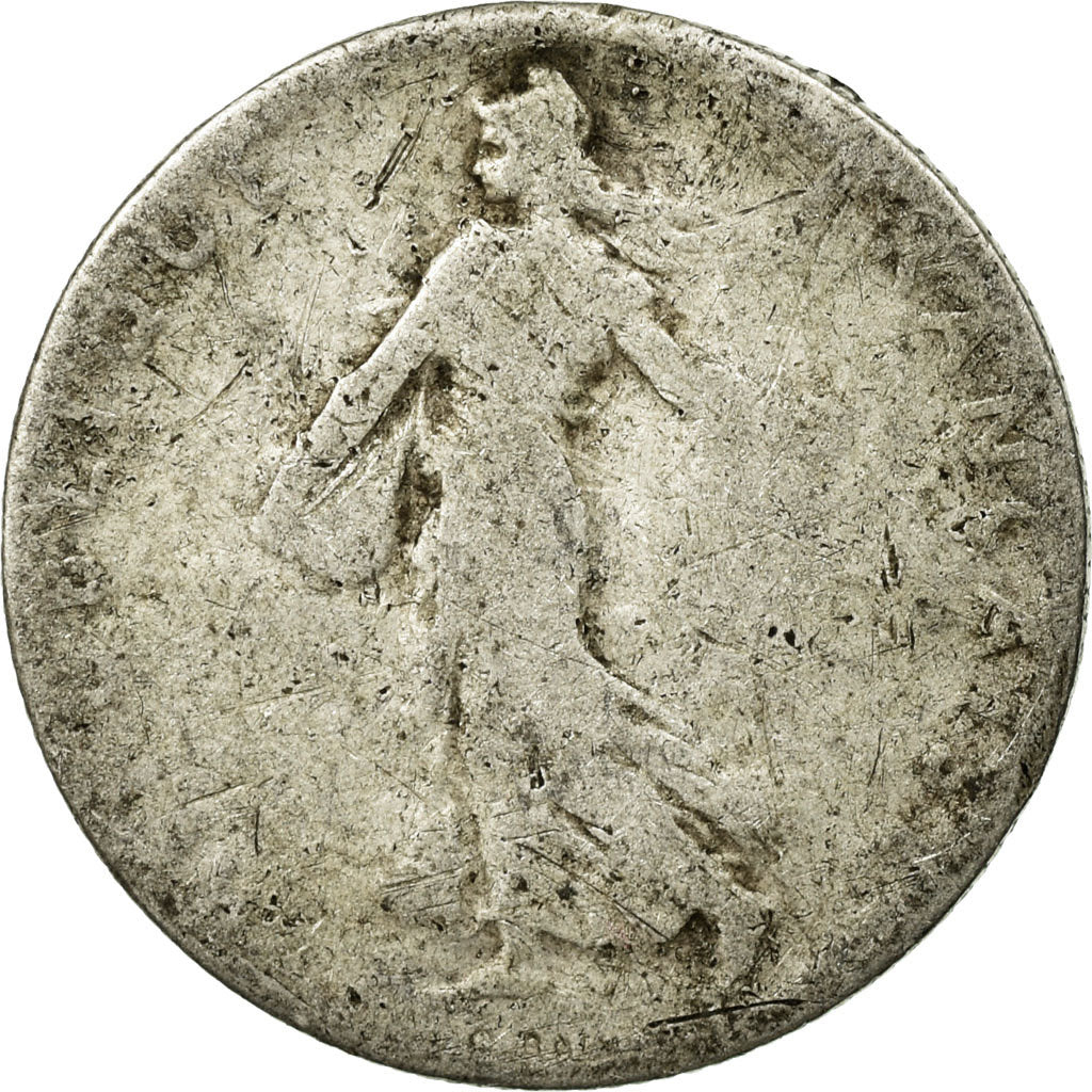 Moneta, Francja, Semeuse, 50 Centimes, 1905, Paris, VG(8-10), Srebro, KM:854