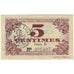 France, Lille, 5 Centimes, 1918, AU(55-58), Pirot:59-1630