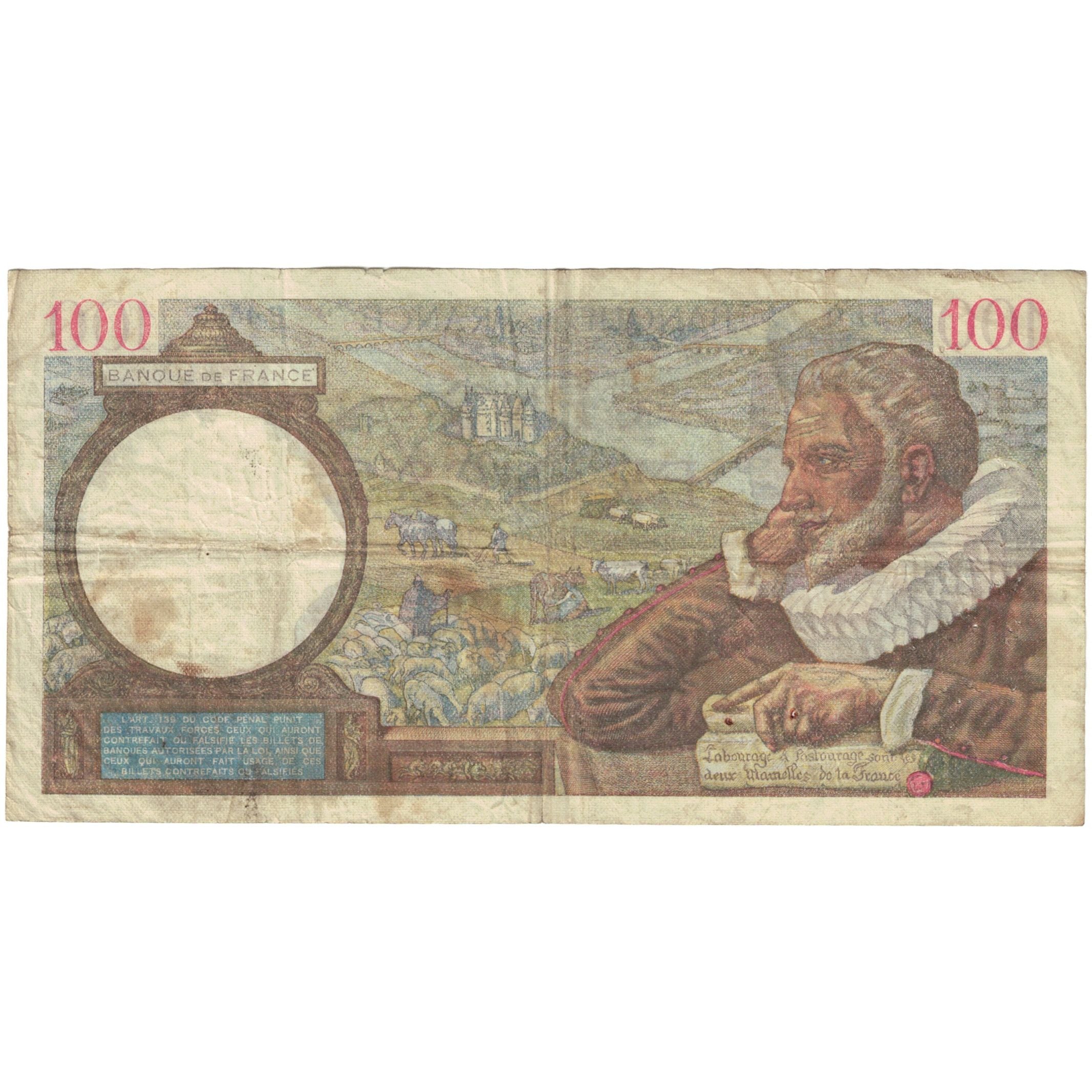 Frankreich, 100 Francs, Sully, 1939, P.4595, S, Fayette:26.16, KM:94