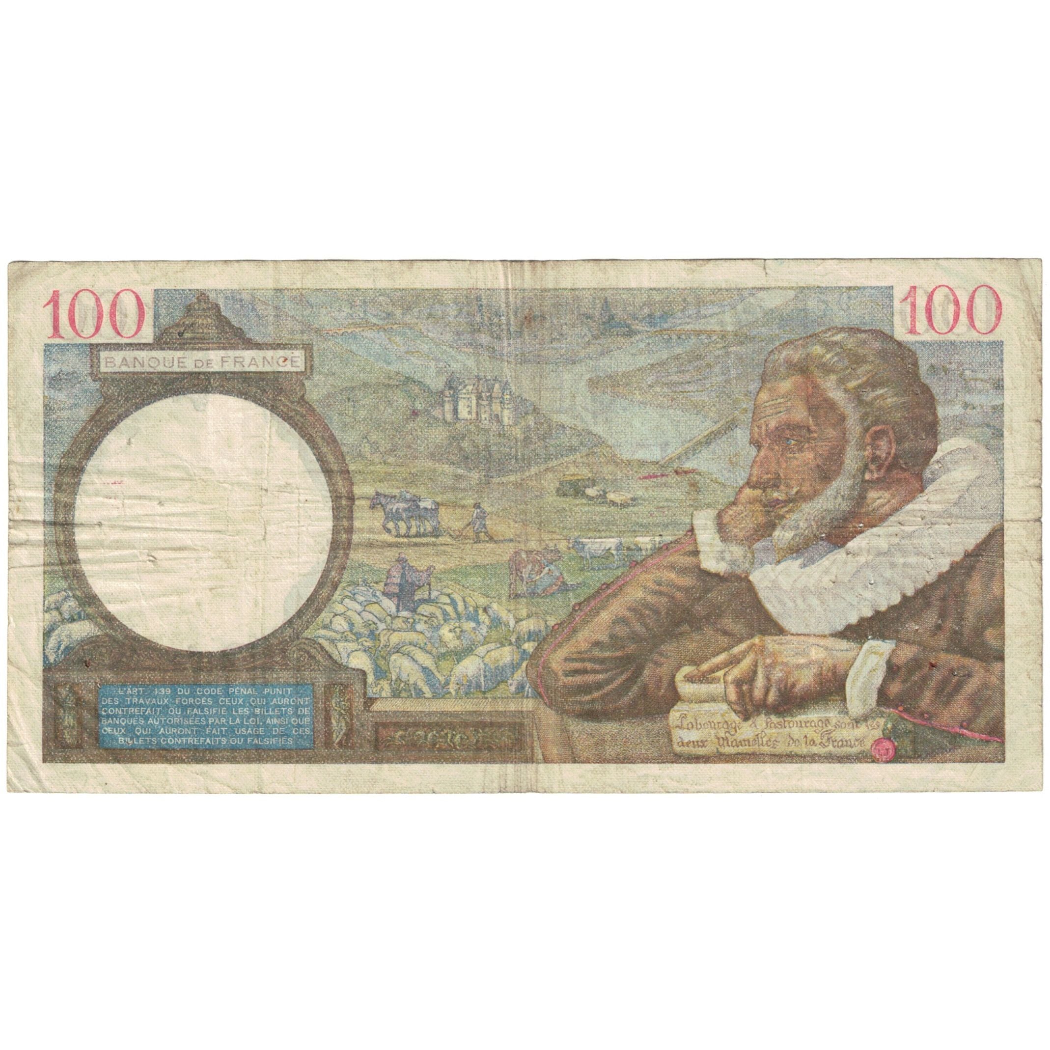 Francia, 100 Francs, 1939, Q.15094, MB, Fayette:26.38, KM:94