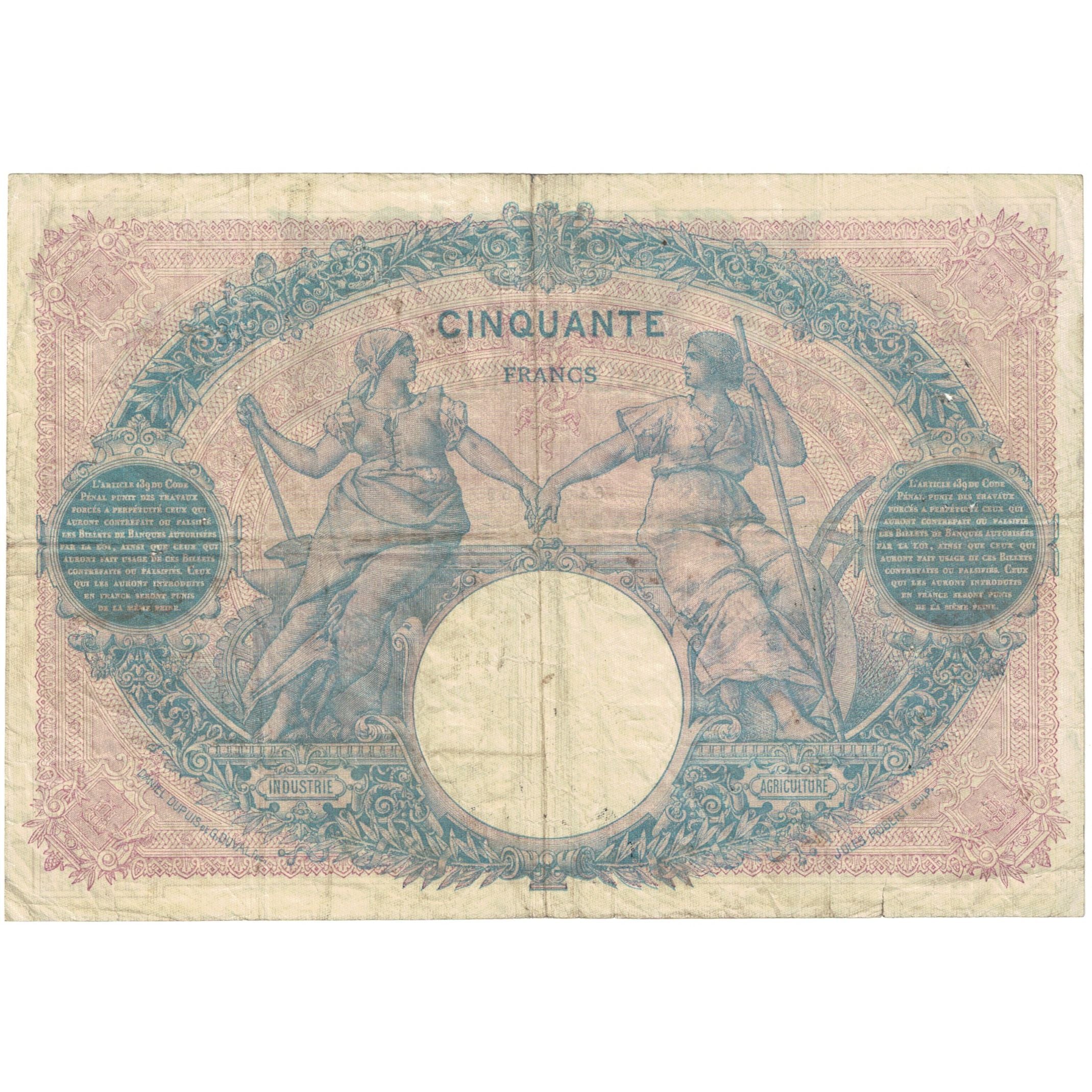 Frankrijk, 50 Francs, 1903, P.2482, TB, Fayette:14.15, KM:64c
