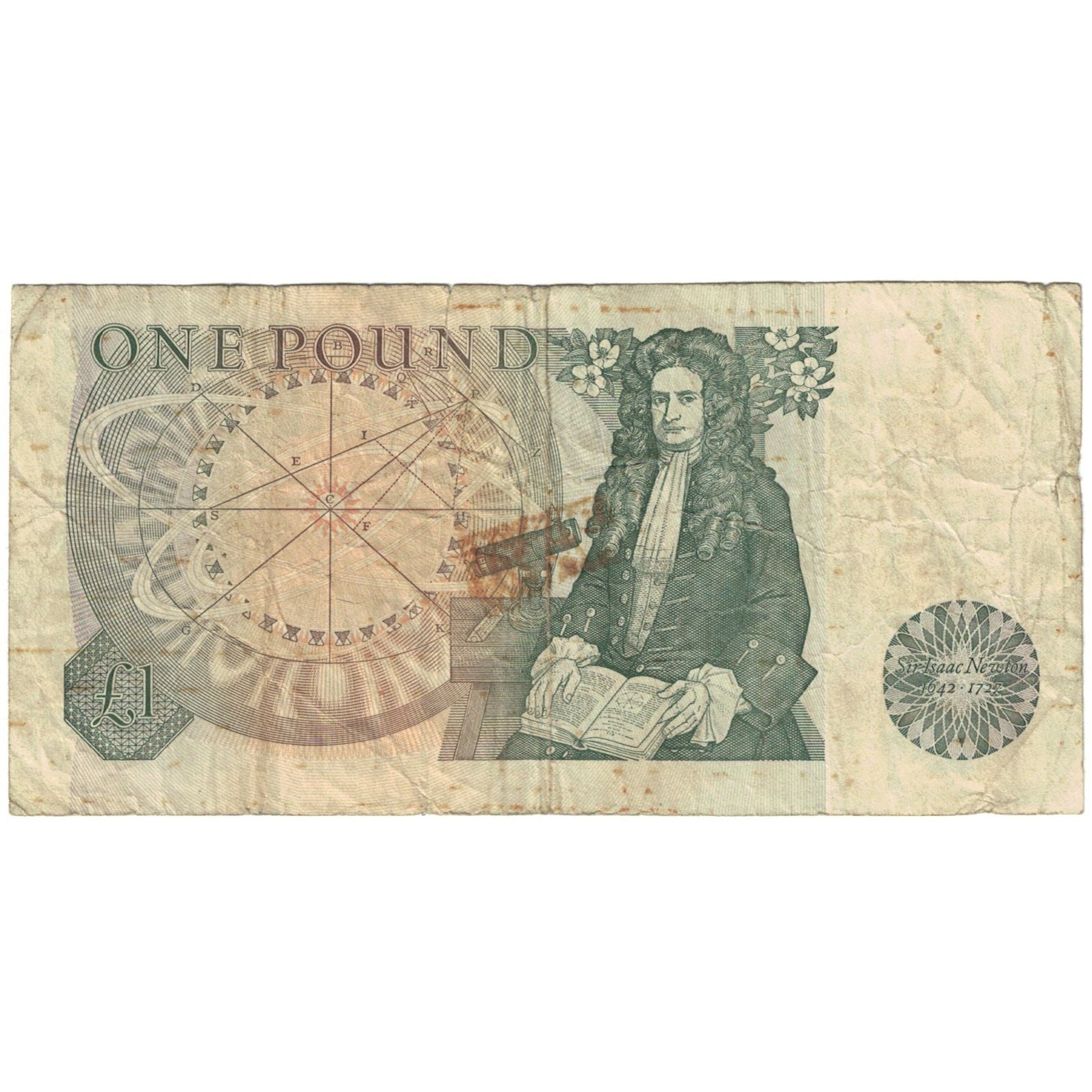Banknote, Great Britain, 1 Pound, Undated (1978-84), KM:377a, VG(8-10)