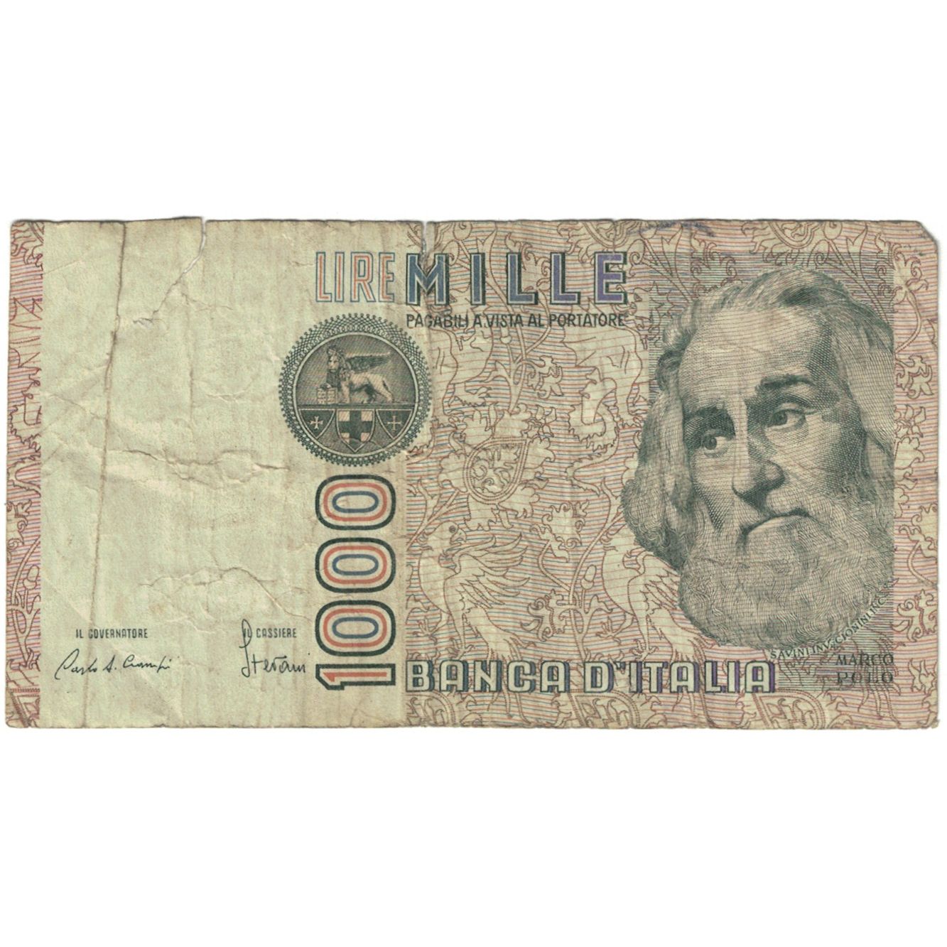 Billet, Italie, 1000 Lire, Undated (1982), KM:109a, AB