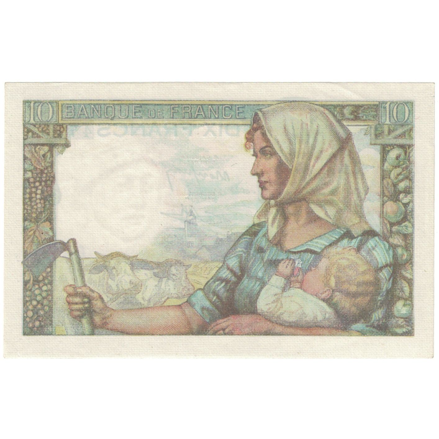 France, 10 Francs, 1941, L.63, UNC(65-70), Fayette:8.10, KM:99e