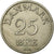 Coin, Denmark, Frederik IX, 25 Öre, 1950, Copenhagen, AU(50-53), Copper-nickel