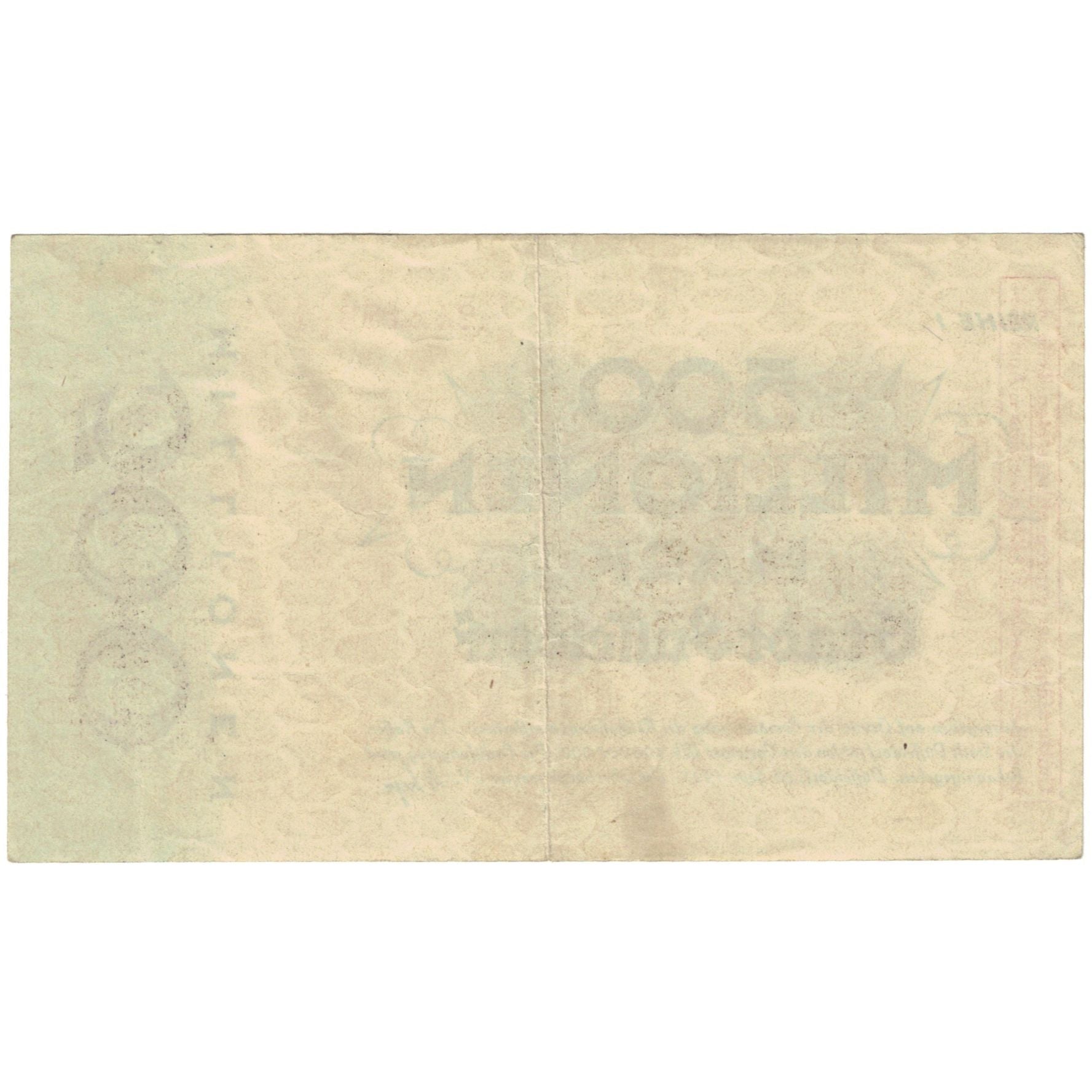 Banconote, Germania, 500 Millionen Mark, Texte, 1923, 1923-09-20, BB