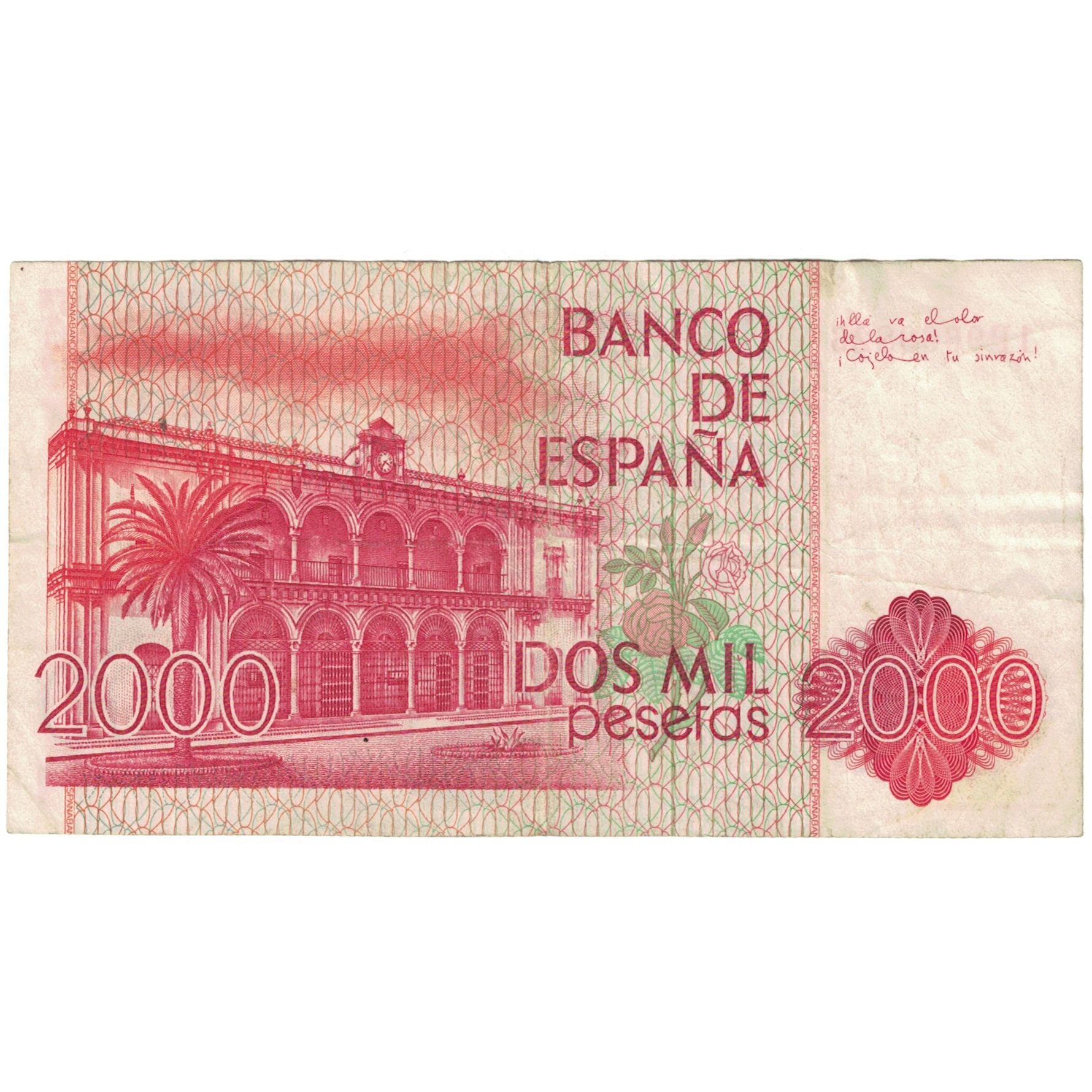 Biljet, Spanje, 2000 Pesetas, 1980, 1980-07-22, KM:159, TTB