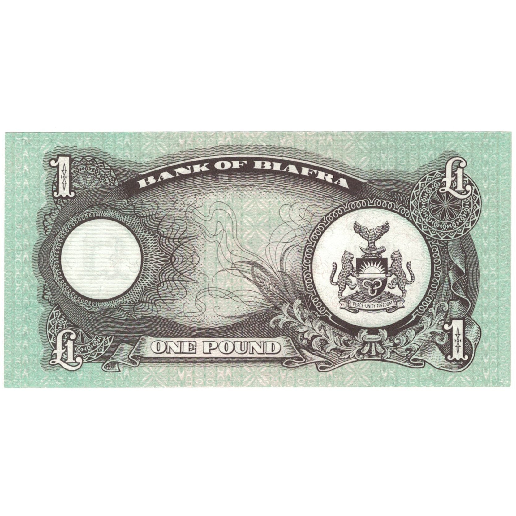 Billet, Biafra, 1 Pound, KM:5a, NEUF