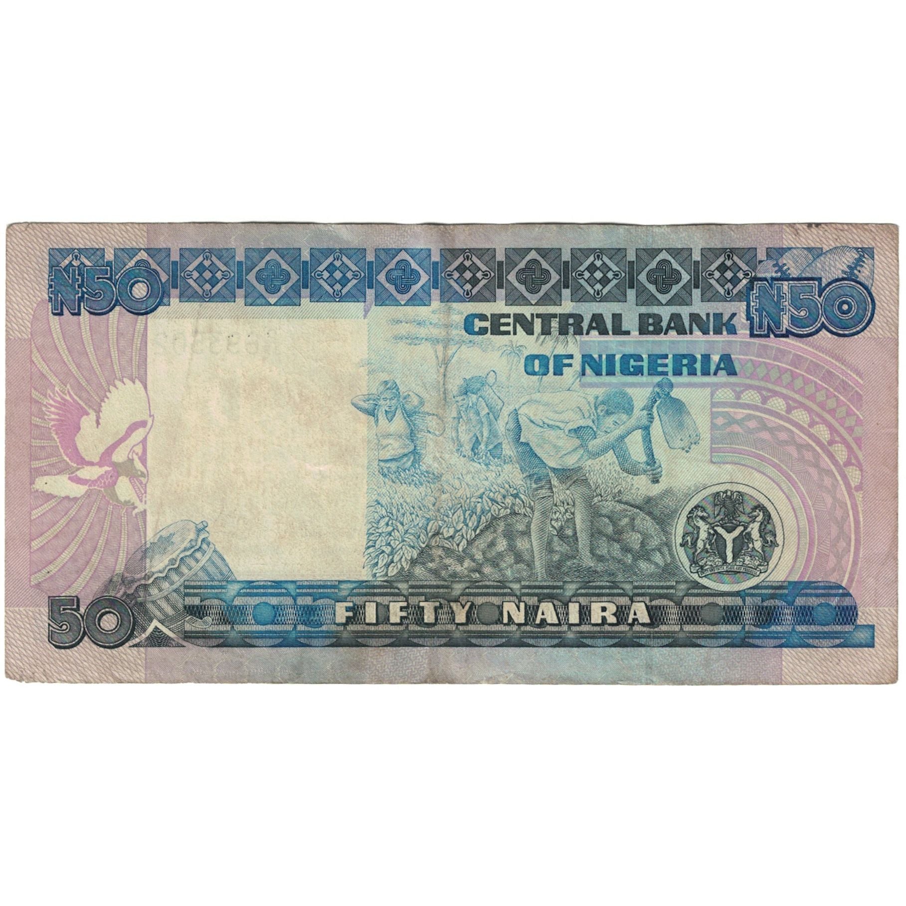 Geldschein, Nigeria, 50 Naira, Undated 2005, KM:27b, S