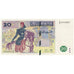 Billete, 20 Dinars, 1992, Túnez, 1992-11-07, KM:88, UNC