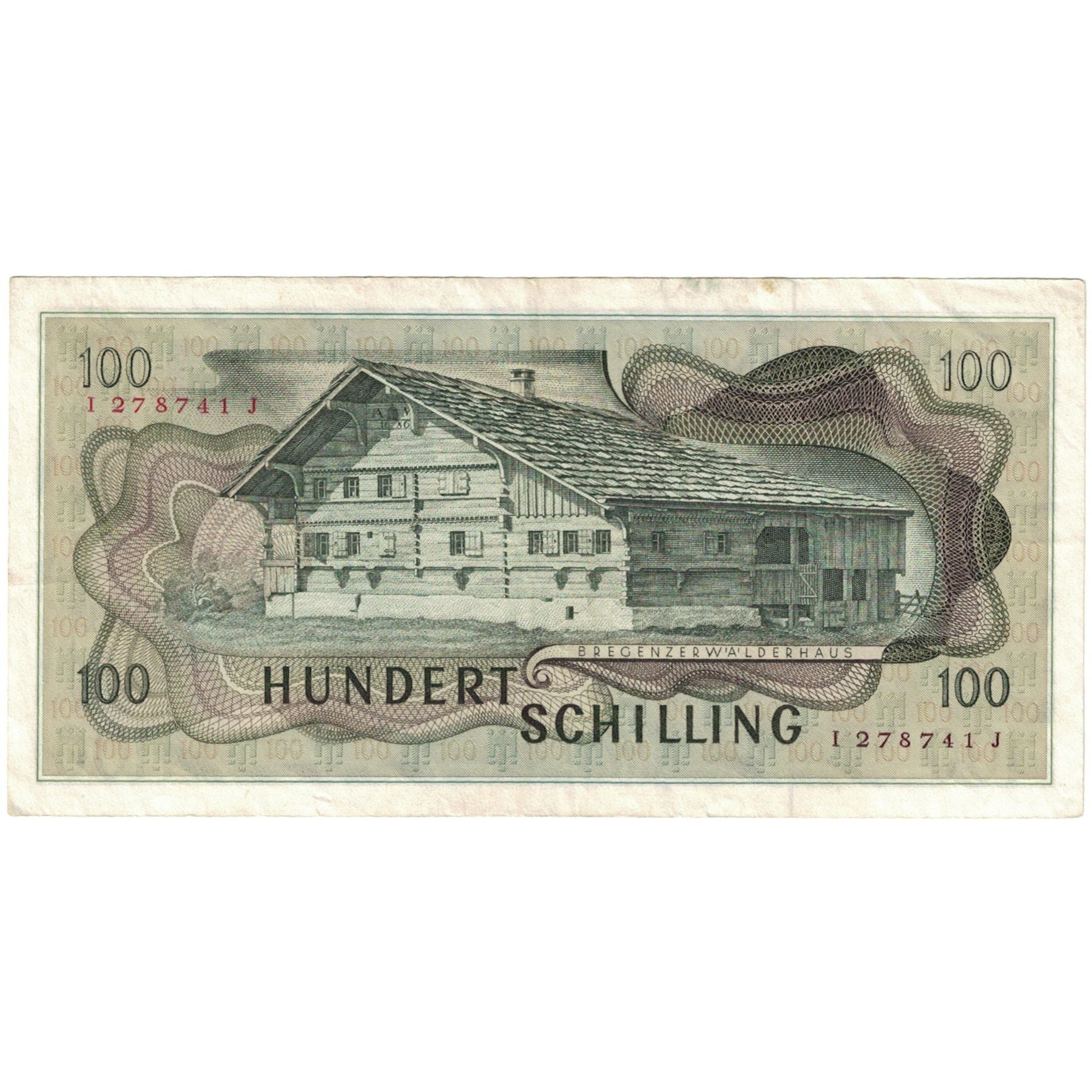 Nota, Áustria, 100 Schilling, 1969-01-02, KM:146a, EF(40-45)
