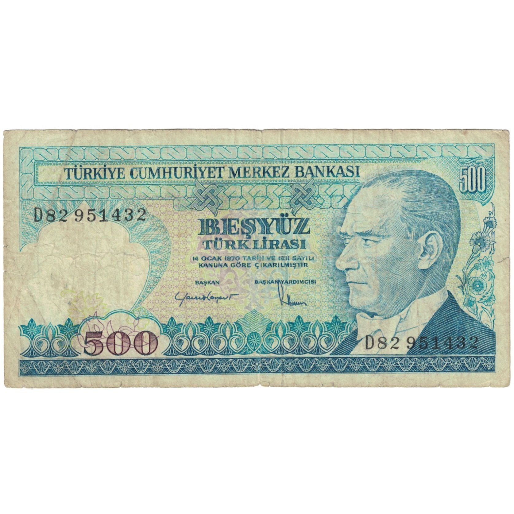 Geldschein, Türkei, 500 Lira, 1983, KM:195, SGE