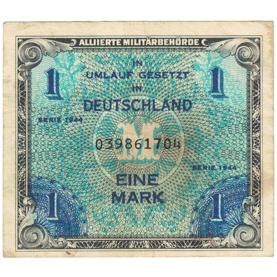 Billete, 1 Mark, 1944, Alemania, KM:192a, BC