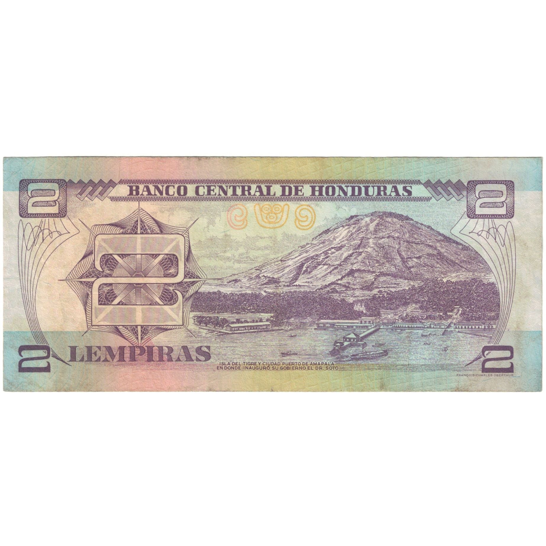 Nota, Honduras, 2 Lempiras, 2000, 2000-12-14, KM:80Ab, VF(20-25)