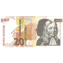 Banknote, Slovenia, 20 Tolarjev, 1992-1993, 1992-01-15, KM:12a, UNC(65-70)