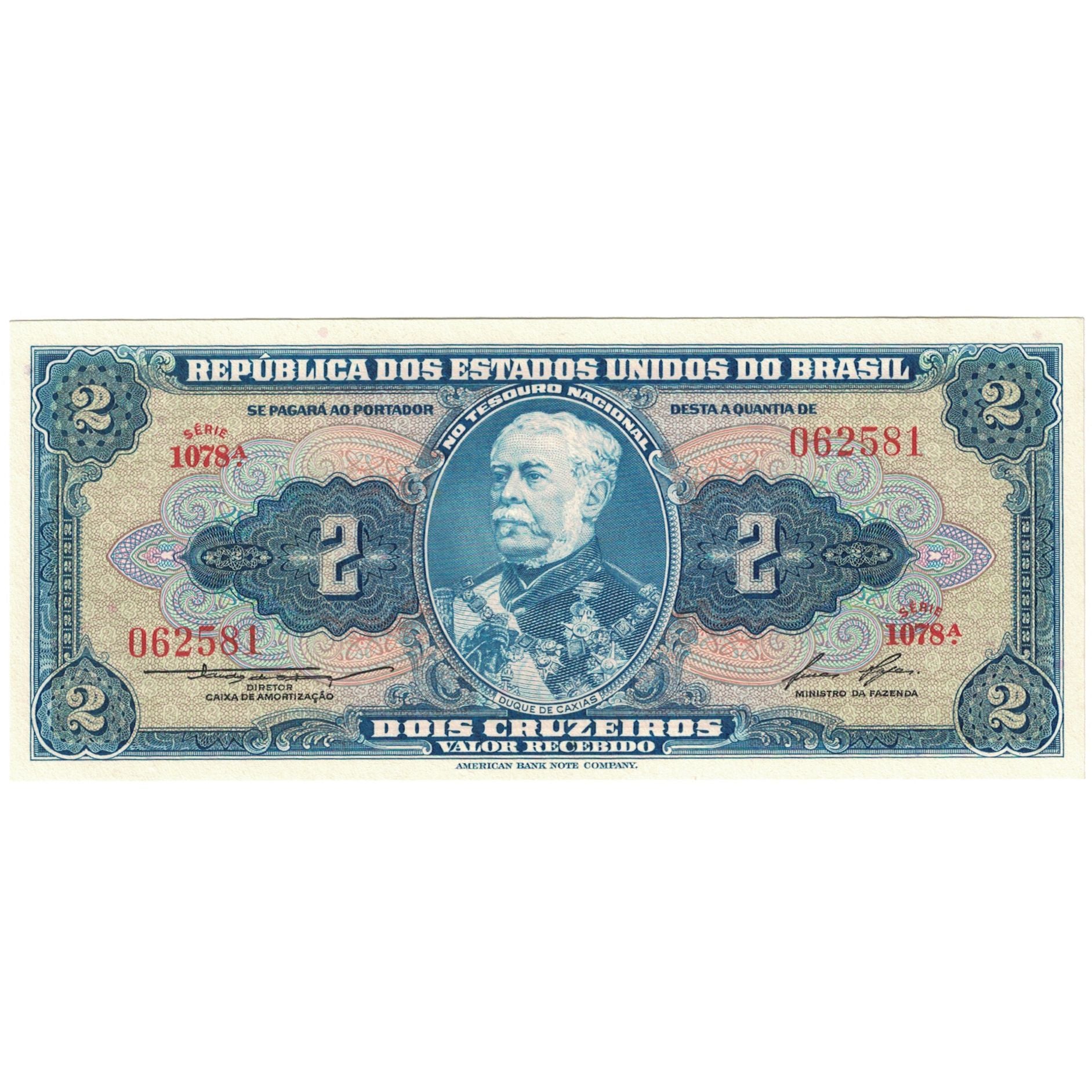 Banconote, Brasile, 2 Cruzeiros, Undated (1956-58), KM:157Ac, FDS