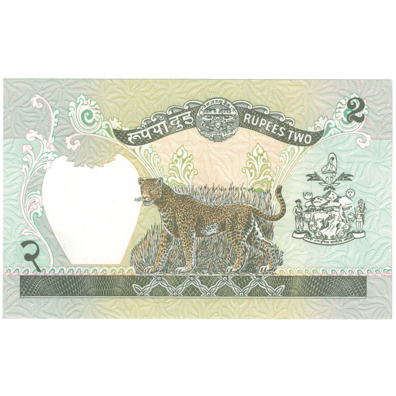 Billete, 2 Rupees, undated 1981, Nepal, KM:29b, UNC