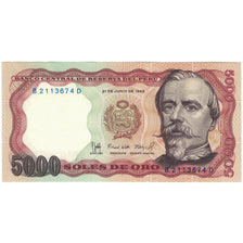 Banknote, Peru, 5000 Soles De Oro, 1985, KM:117c, UNC(65-70)